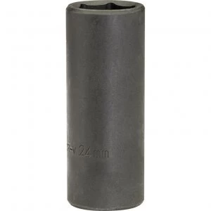 Image of Draper Expert 1/2" Drive Hi Torq Deep Hexagon Impact Socket Metric 1/2" 24mm