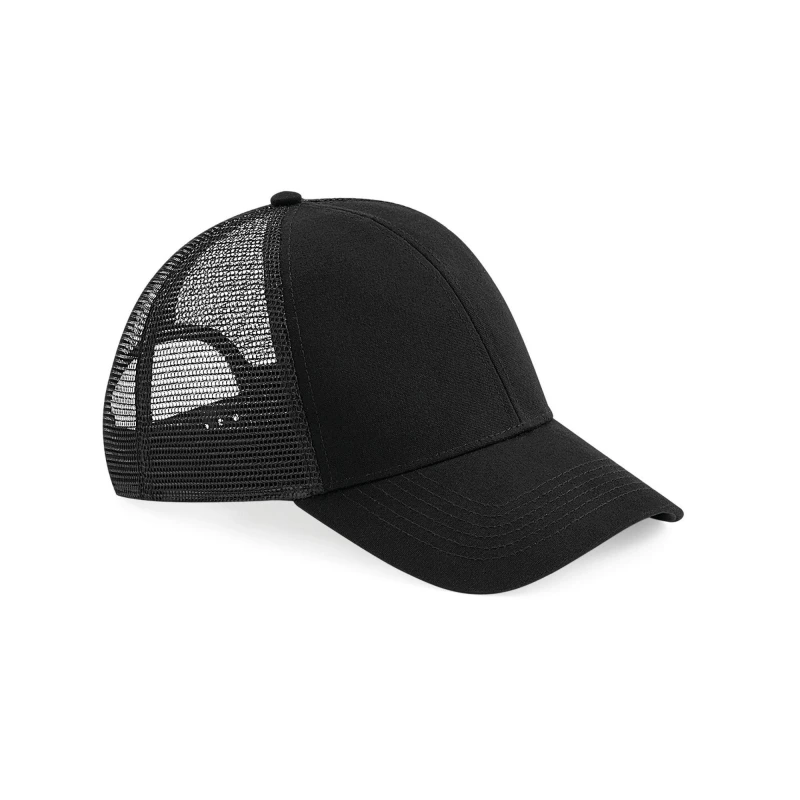 Image of Beechfield Beechfield Men Cotton Trucker Cap in Black One Size Male 5063377401899