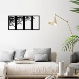 Image of Agaç 10 Black Decorative Metal Wall Accessory