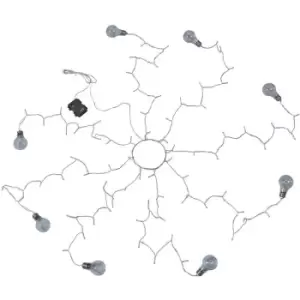 Image of Outdoor Battery Operated Parasol Warm White Lights