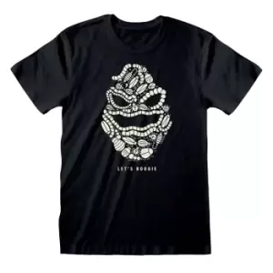 Image of Nightmare Before Christmas Unisex Adult LetA's Boogie T-Shirt (M) (Black)