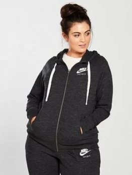 Image of Nike Curve Full Zip Gym Vintage Hoodie Black Size 26 283X Women