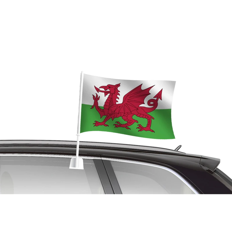 Image of Team Car Flag - Red Red One Size
