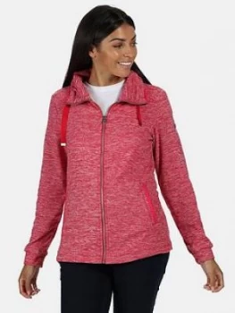 Image of Regatta Evanna Fz Marl Hoody, Pink, Size 8, Women