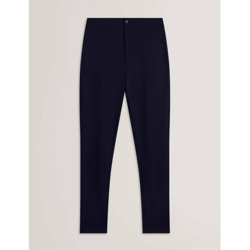 Image of Ted Baker Womens Stretch Slim Fit Trousers Navy female 8 (XS)