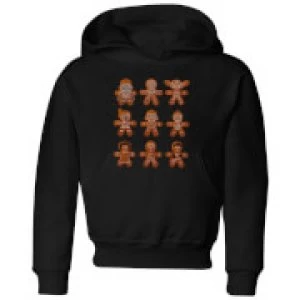 Image of Star Wars Gingerbread Characters Kids Christmas Hoodie - Black - 7-8 Years