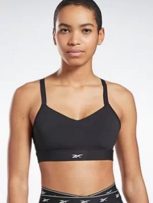 Image of Reebok Lux Strappy Medium-Impact Sports Bra