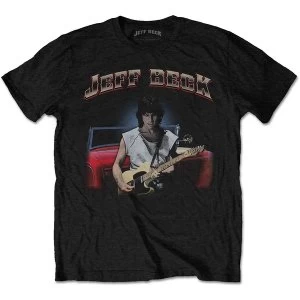 Image of Jeff Beck - Hot Rod Unisex Medium T-Shirt - Black