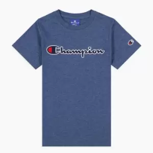 Image of Embroidered Logo Cotton T-Shirt, 9-16 Years