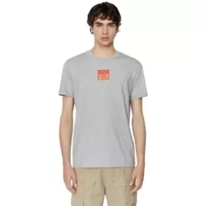 Image of Diesel Label T-Shirt Mens - Grey