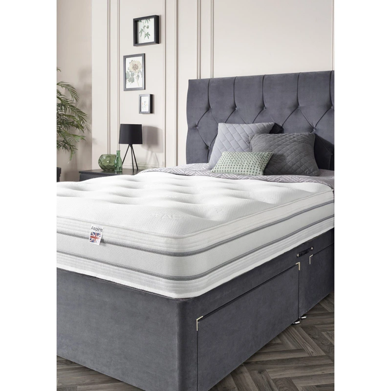 Image of Aspire Cool 1000 Pocket Tufted Mattress White unisex Small Sing