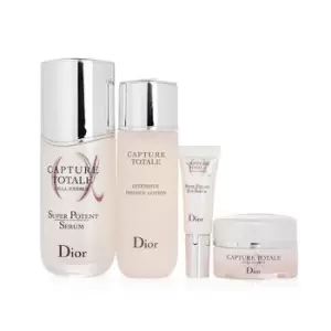 Image of Christian DiorCapture Totale Total Age-Defying Intense Ritual Set: Serum 50ml + Essence Lotion 50ml + Creme 15ml + Eye Serum 5ml + Bag 4pcs+1bag