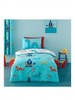 Image of Cosatto Sea Monsters Duvet Set - Single, Blue, Size Junior