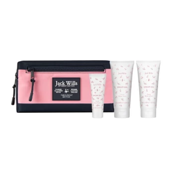 Image of Jack Wills Travel Bag Gift Set - Pink