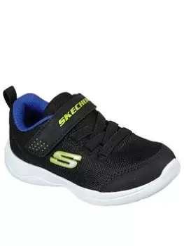 Image of Skechers Skech-stepz 2.0 Mini Wanderer Trainers, Black/Blue, Size 5 Younger