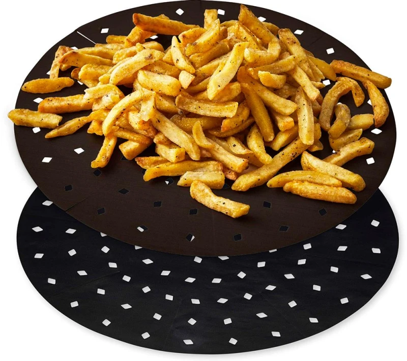 Image of TOWER 5 - 7 Litre Air Fryer Liners - Twin Pack, Black 5056462365701