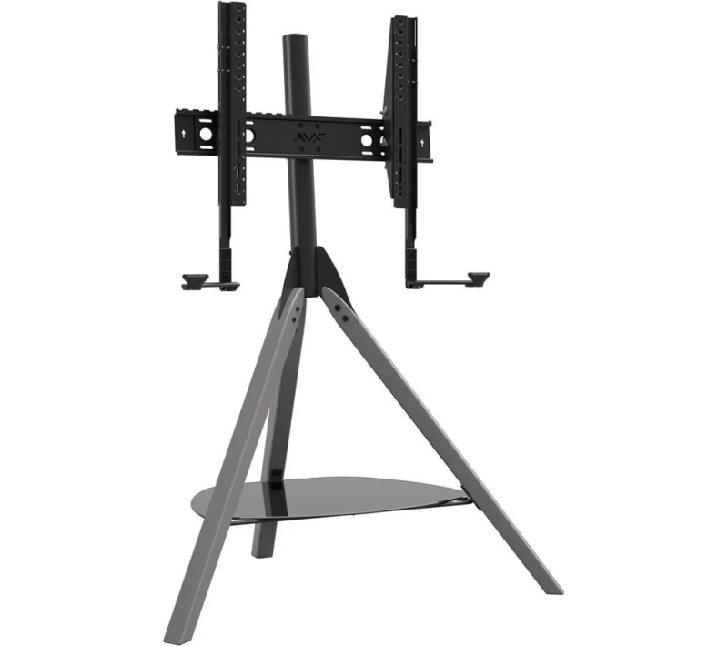Image of AVF Hoxton FSLK1001HOXGB Tripod TV Stand with Bracket - Black & Grey, Black,Silver/Grey 5014117980242