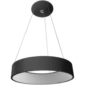 Image of Italux Mattia - Modern LED Hanging Pendant Black, Warm White 3000K 1760lm