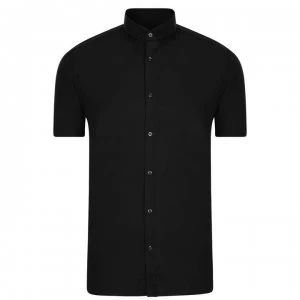 Image of Hugo Boss Empson Short Sleeved Shirt Black Size L Men