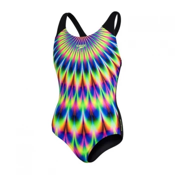 Image of Speedo Digital Swimsuit Girls - Blk/Acid/Begon