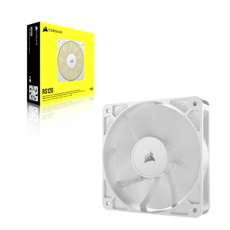 Image of Corsair RS120 120mm PWM Chassis Fan in White
