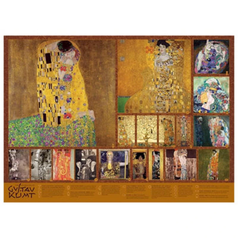 Image of Cheatwell Games The Golden Age of Klimt Jigsaw Puzzle 1000 Pieces Multi