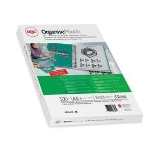 Image of Original GBC A4 Organise Laminating Pouches Glossy 250 Micron Pack of 100 Pouches