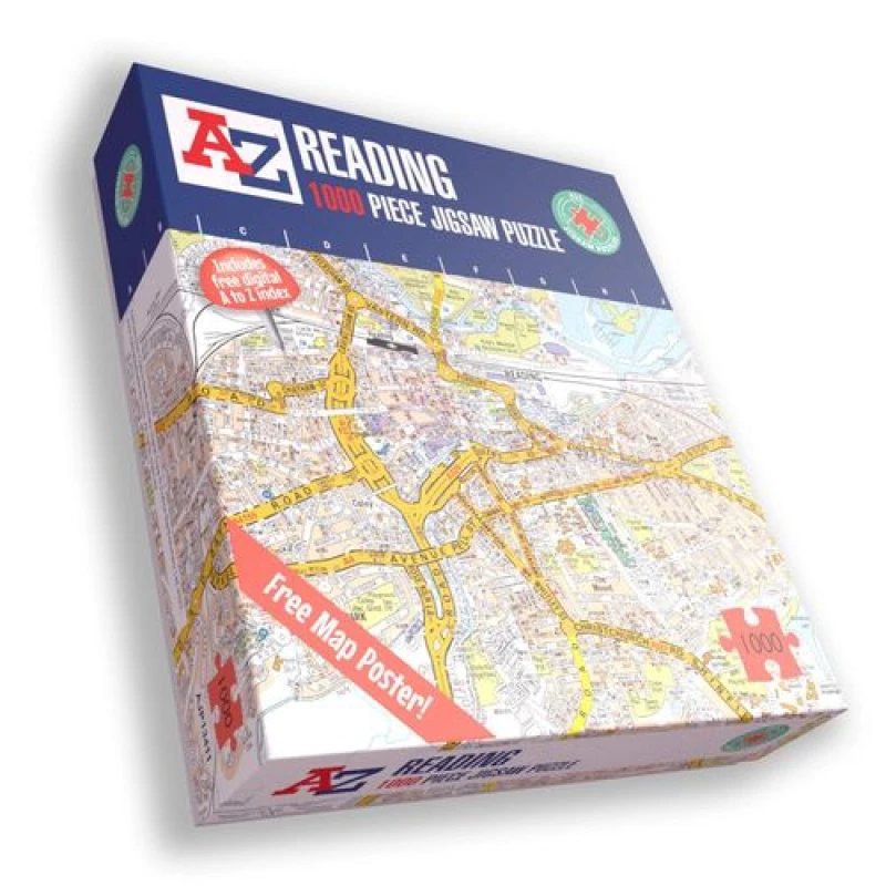 Image of A to Z A to Z Map of Reading 1000 Piece Jigsaw Puzzle