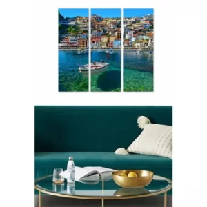 Image of MDF178933340 Multicolor Decorative MDF Painting (3 Pieces)