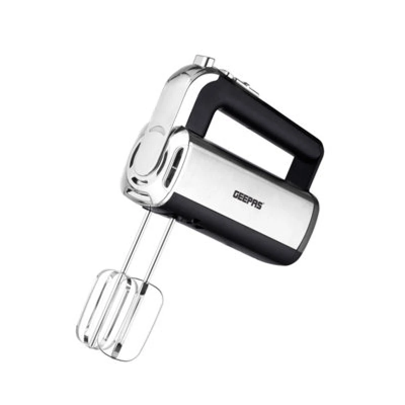 Image of Geepas Electric Hand Mixer Electric Whisk With Storage Base 5-Speed & Turbo