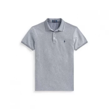 Image of Polo Ralph Lauren Mesh Tipped Polo Shirt - Fresco Blue H