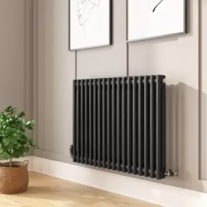 Image of Black Horizontal 2 Column Radiator 600 x 830mm - Nambi