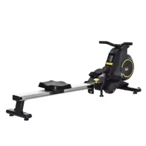 Image of HOMCOM Adjustable Magnetic Rowing Machine Rower with LCD Digital Monitor & Wheels