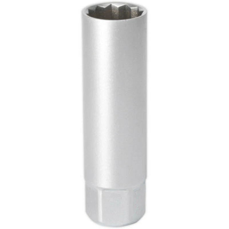 Image of Loops 14mm Thin Walled 12-Point Spark Plug Socket - 3/8" Sq Drive - 64mm Length Multi