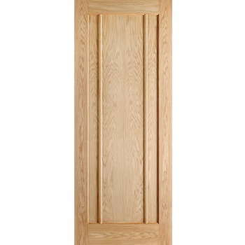 Image of LPD Lincoln Contemporary 3 Panel Fully Finished Oak Internal Door - 1981mm x 686mm (78 inch x 27 inch)