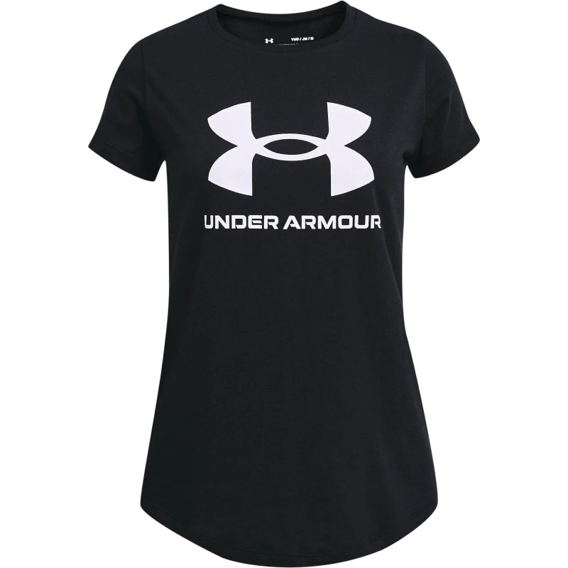 Image of Under Armour Live Sportstyle Graphic Short Sleeve T Shirt Girls - Black 9 - 10 Years