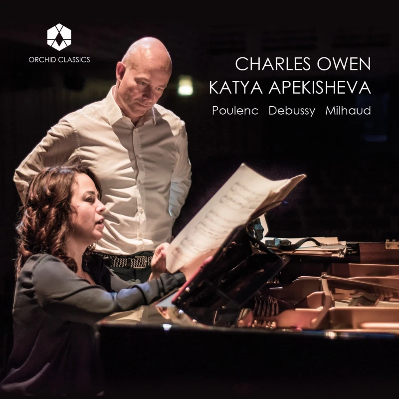 Image of Charles Owen/Katya Apekisheva: Poulenc/Debussy/Milhaud CD / Album
