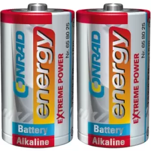 Image of Conrad Energy 658025 Extreme Power Alkaline D Battery x2