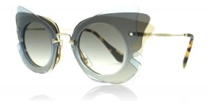 Image of Miu Miu MU02SS Sunglasses Azure / Hazelnut VA00A7 63mm