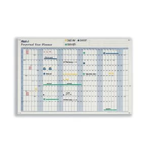 Image of Mark It Perpetual Year Planner White