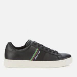 Image of Paul Smith Mens Rex Leather Low Top Trainers - Black - UK 8