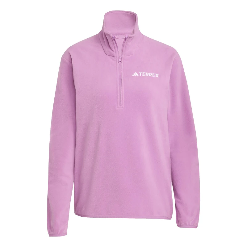Image of Womens 1/2 zip fleece adidas Terrex Essentials Rose Female M