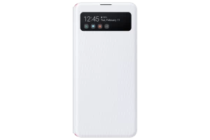 Image of Samsung Galaxy A41 S View Wallet Cover in White (EF-EA415PWEGEU)