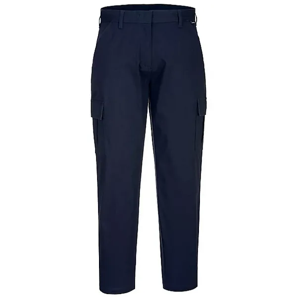 Image of Portwest Womens Stretch Cargo Trousers S233DNR30 Colour: Dark Navy