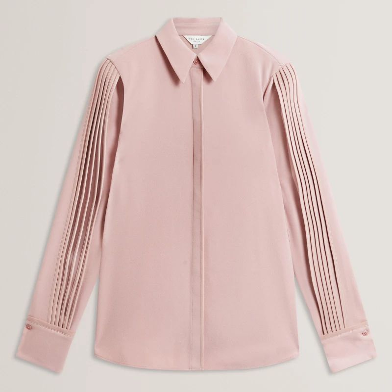 Image of Ted Baker Ted LSlv Shirt Ld62 Dusky-Pink female 8 (XS)