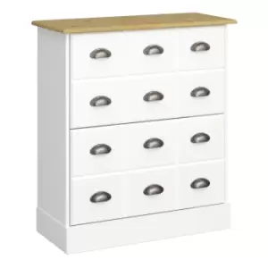 Image of Nola Shoe Cabinet White And Pine
