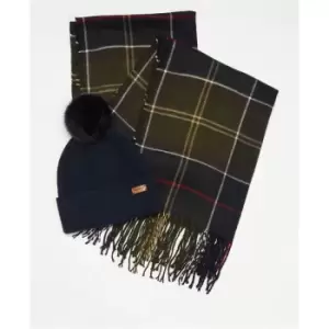 Image of Barbour Dover Beanie & Hailes Scarf Gift Set - Multi