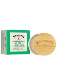 Image of Scottish Fine Soaps Mens Grooming Vetiver and Sandalwood Shave Soap and Bowl Set 100g