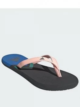 Image of Adidas Eezay Flip Flops - Pink/Camo