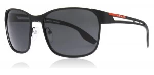 Image of Prada Sport PS52TS Sunglasses Black Rubber DG05S0 59mm